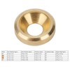 50Pcs Countersunk Screw Washer CNC Pure Copper Flat Head Gasket