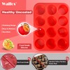 Walfos Muffin Pan Set - 12 Cups Regular Silicone Cupcake