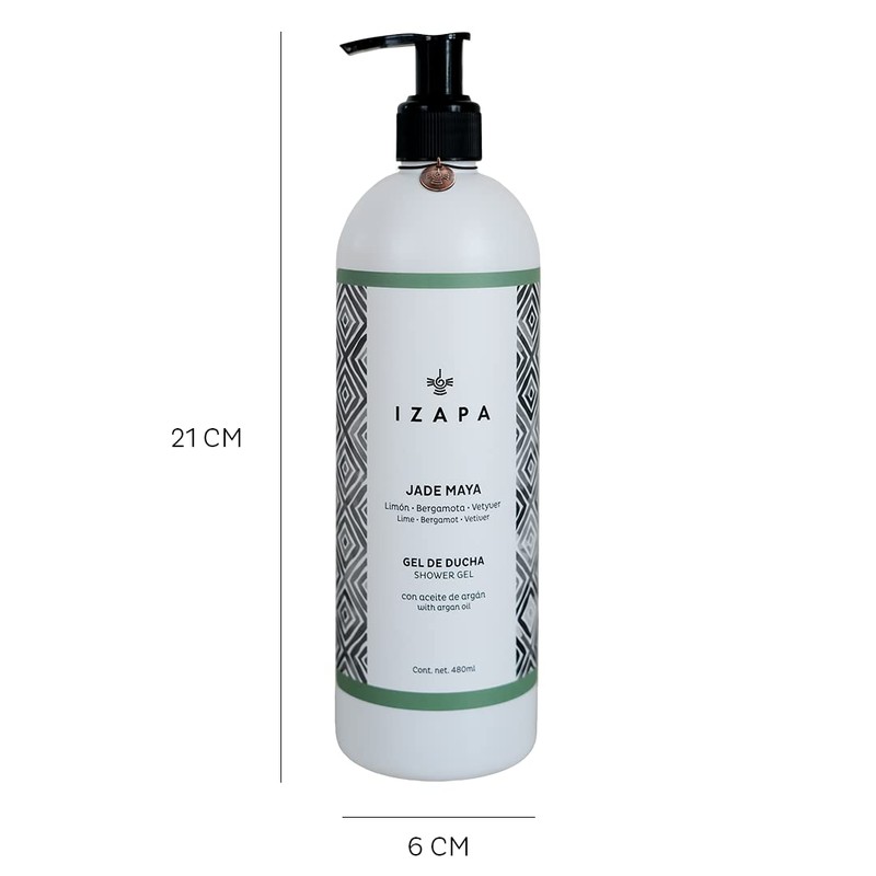 IZAPA Jade Maya Gel de Ducha 480ml con Aceite de