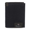 Pepe Jeans Hilltop Vertical Wallet with Purse, Blue, 8.5 x