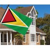2×3 FT Guyana Flag,Medium 60×90 CM Guyanese Outdoor Banner,100D Decor,Doube
