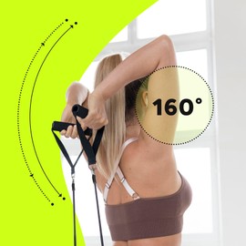 Fizyo Set of 5 Resistance Bands Expander, 5 Rubber Bands and Accessories for Strength and Resistance Training, Ideal for Strength Training and Pilates, Fitness Bands Set in One Bag