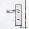 EAI Polished Chrome Georgian Scroll Bathroom Door Handles - 1