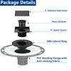 Neodrain Low Profile Shower Drain Kit, Square Drain, 4" Matte