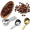 NILLOS Coffee Measuring Spoon, 3 PCS Gold and Silver Stainless