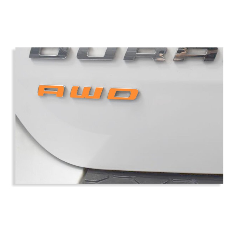 AWD Emblem Overlay Decal Sticker - 2011-2017 Durango - (Color:
