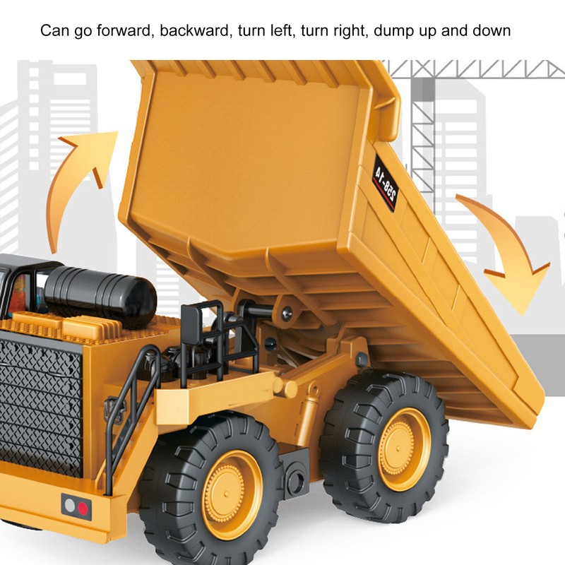 RC Dump Truck 1/24 4 Wheel Drive 6 Channels 2.4Ghz