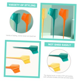 Beavorty Salon Professional Hair Dye Double Sided Brush Tint Brush for Hair Coloring Long Tail Applicator for Hair Dye Cream 3pcs Set