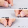 Clear Heads Twist Pins,100 PCS Bed Skirt Pins Plastic Slip
