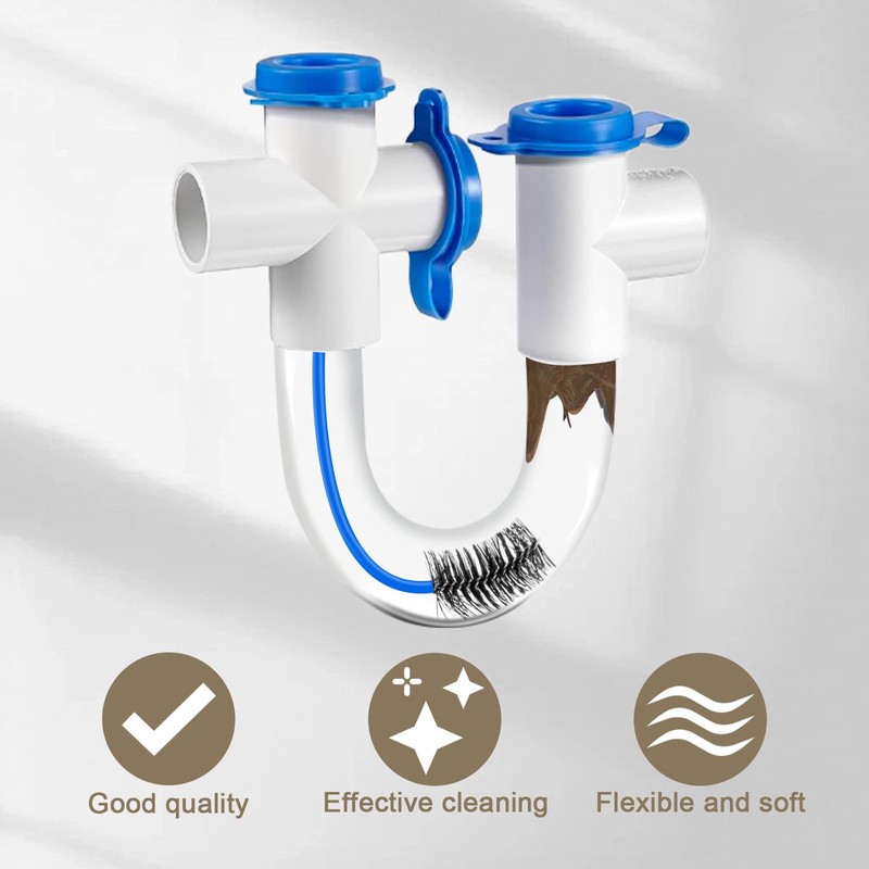 16-Inch Flexible AC Drain Line Cleaning Brush, 5-Pack, for Condensate