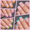 Lifextol 150PC French Tip Press on Nails Short Fake Nails