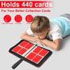 Hipoocok 4 Pocket Trading Card Binder - Holds 440 Cards