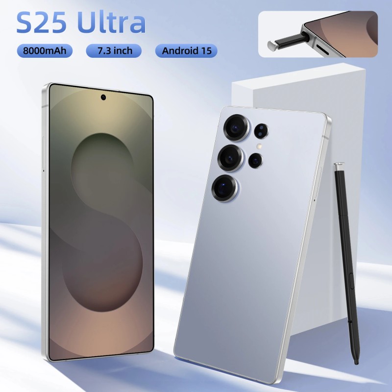 S25UItra 5G Android 15 Smartphone 7.3" AMOLED 120Hz Snapdragon 800