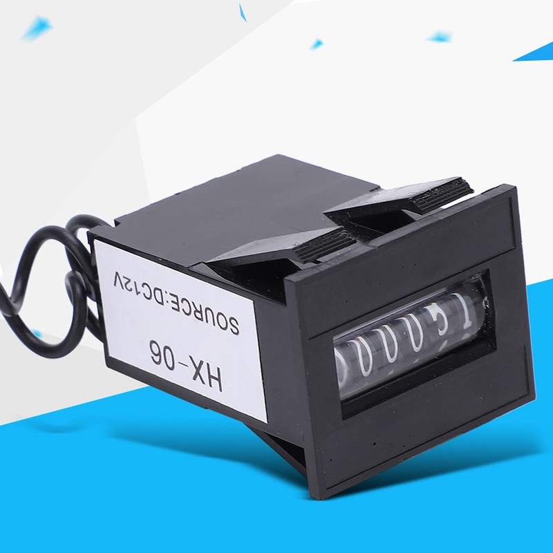 Pulse Counter, Electromagnetic Counter 6 Digits Pulse Counter Electronic Industrial