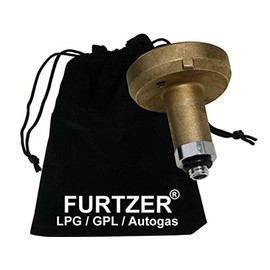 Furtzer® LPG GPL Car Gas Tank Adaptor M10 Dish Short with Steel Connector in Cloth Bag Premium Product
