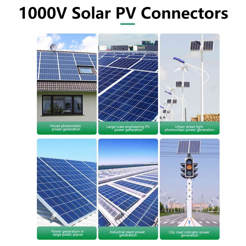 2Sets Solar PV Connectors Set IP68 Waterproof Anti UV 1000V