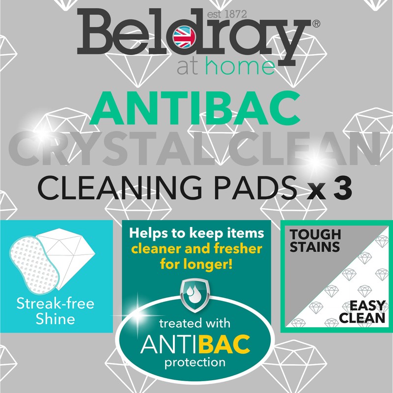 Beldray LA086372UFEU7 Pack of 3 Crystal Clean Double Sided Cleaning