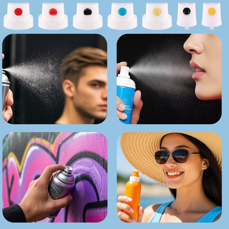 24pcs Spray Can Nozzle, Universal Spray Paint Caps Adapter for