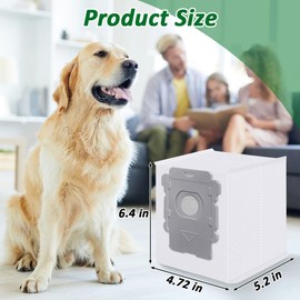 WKZO 3 Pack Dust Vacuum Bags Fits iRobot,High Efficiency Dirt Disposal Bags for all Roomba Clean Base Models i1+,i3+, i4+, i5+, i7+, i8+, j5+, j7+, Combo j7+, j8+, j9+, Combo j9+,i & s & j Series