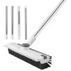 Deck Brush, Veranda Brush, 3-in-1, Draining Wiper, 360° Rotation, Deck