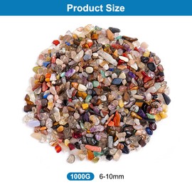 Bunter Trommelsteine 1kg Mineralien Dekosteine halbedelsteine mischung halbedelsteine, Wassersteine Glückssteine Heilsteine Bunte Steine Set für Kindergeburtstag, Schatzsuche, Dekoration