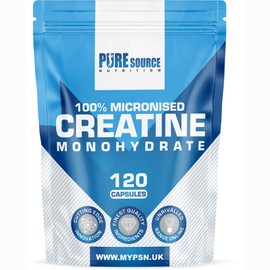 Creatine Monohydrate Capsules 3000mg Vegan Creatine Capsule - Gym Supplement for Men & Women - Creatine Monohydrate Powder Unflavoured Alternative Energy Supplement Workout by PSN (120 Capsules)