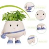 Small Funny Flower Pot for Succulents, Mini Cute Character Planter