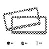 TianHeYue 2Pack Simple Style Black and White Racing and Checkered