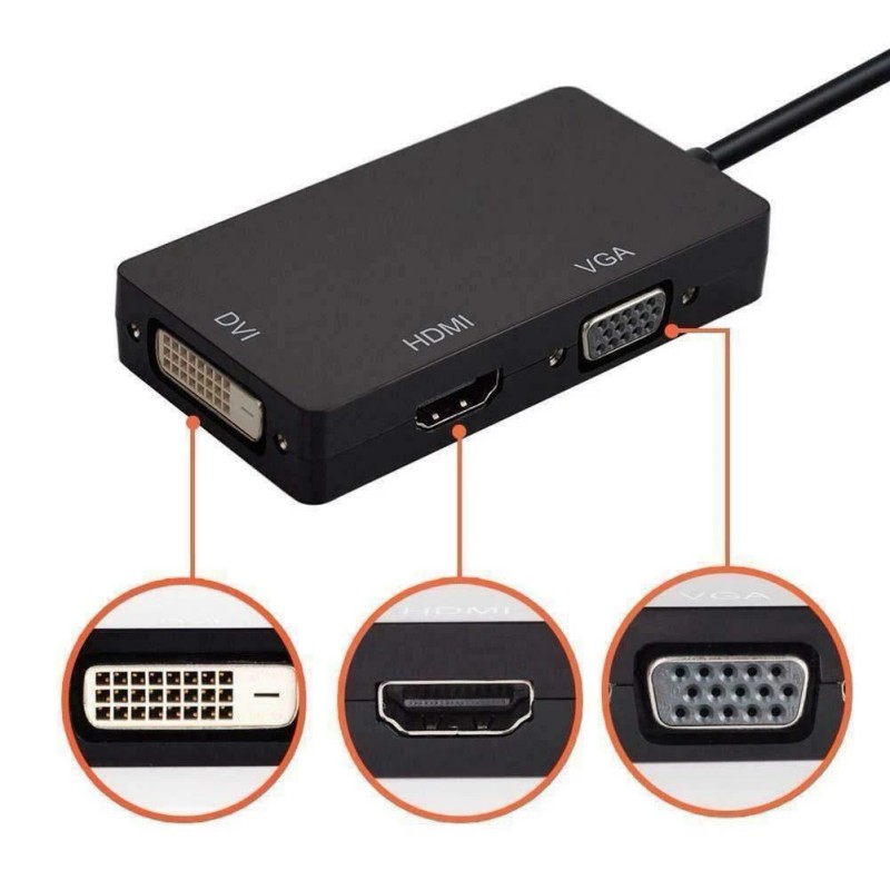 Unbranded/Generic Thunderbolt/Mi - MINI DP to HDMI Black