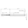 Resistor Spark Plug Ignition for Pellet Stove; Diameter: 12.5 mm;