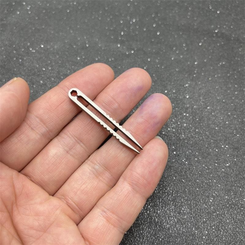Portable Titanium Alloy Tweezer, Lightweight & Compact Tweezer with Precision