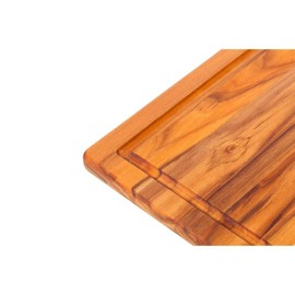 TeakHaus by Proteak Edge Grain Cutting/Serving Board + Juice Canal (Rectangle) | 15.75" x 11" x 0.5"