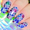 Whats Up Nails - Stained Glass Vinyl Stencils for Nail