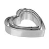 GOOD STUFF Set of 3 Steel Heart Shaped Cookie Cutters