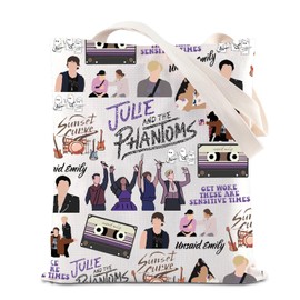 Julie TV Show Inspired Gift Julie Ghost Band Gift Music Band Makeup Bag Julie The Phantoms Ghost Band Gift, White