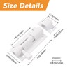 MOROBOR Door Security Slide Latch Lock, 2inch Thickened Stainless Steel