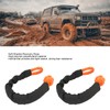 9mm Soft Shackle Recovery Rope 2PCS Orange Portable Lightweight 14