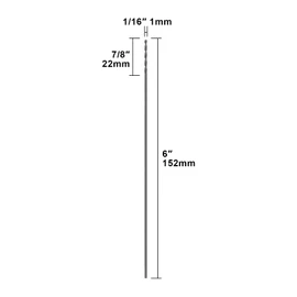 SALI - Brocas de extensión de cobalto para aeronaves 20 piezas, brocas de longitud 1/16"×6" para perforar en chapa metálica, acero inoxidable, aluminio, madera y cobre