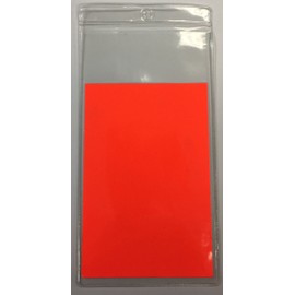 VVE347 - Vinyl Envelopes Tag Pockets Clear Vinyl - Price Card Pouches - Job Ticket Holders (3 3/4" x 7" Vertical) 50 Pack