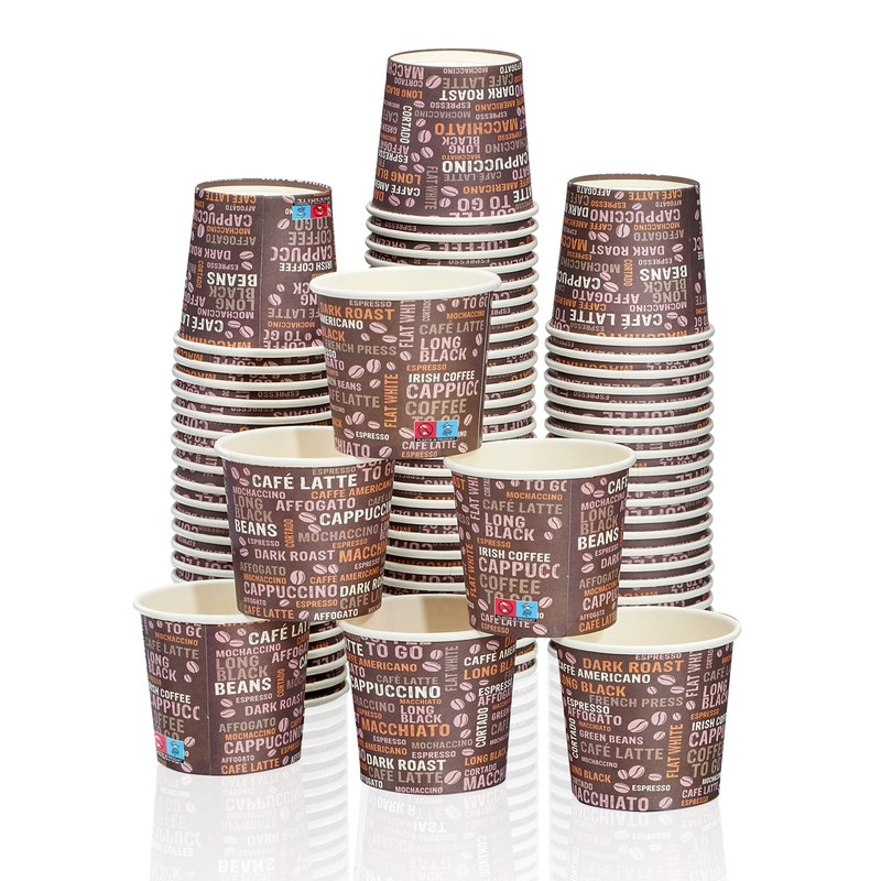 MH Quality - 100x Expresso Pappbecher 80 ml 3 Oz