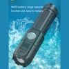 2Pcs Flashlight Telescopic Zoom Strong Light USB Rechargeable Portable Long