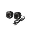Elecom MS-P08U2BK Speaker, USB Powered, 4W, Compact, φ3.5 Mini Plug