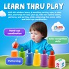 Skoolzy Counting Bears Set - 70 Pc Color Sorting Sensory