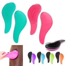 3 Pk Detangling Brushes Wet Dry Hair Brush Detangler Hairbrush Shower