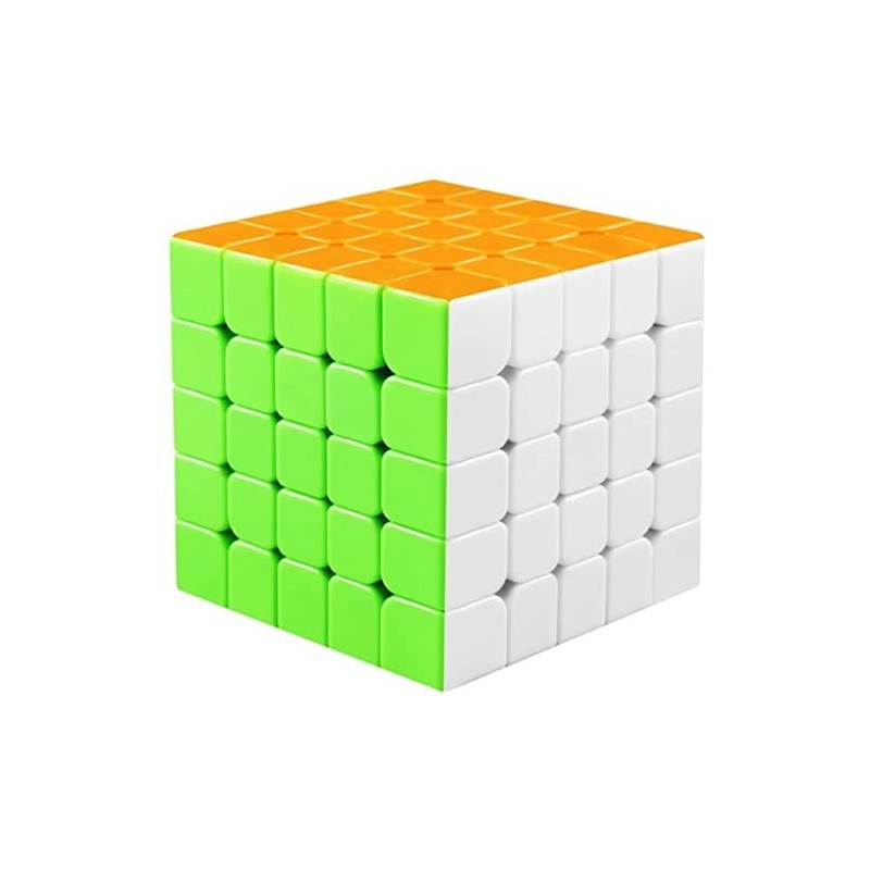 Coogam Qiyi 5x5 Speed Cube Stickerless Magic Puzzle Toy Gift