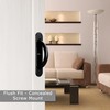AlloyTech Pocket Door Pull Swivel Handle with Concealed Hardware and