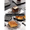 Food Grade Wrap Paper Greaseproof Sandwich Wrap Paper,100Pcs Checkered Baking