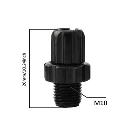 Fox Baby Black Brake Part Lever Aluminum Bike Bicycle M10 Adjustable Screws (Black 4 Pcs)