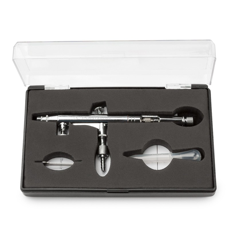 PointZero Dual-Action.5cc Gravity-Feed Airbrush Set w/MAC Valve - .2mm Nozzle