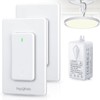 HAPYTHDA Wireless Light Switch and Receiver Kit, 2 Remote Control